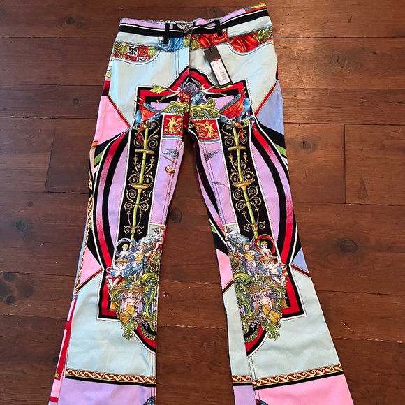 NWT Versace Angel Flare Jeans - Picture 1 of 2
